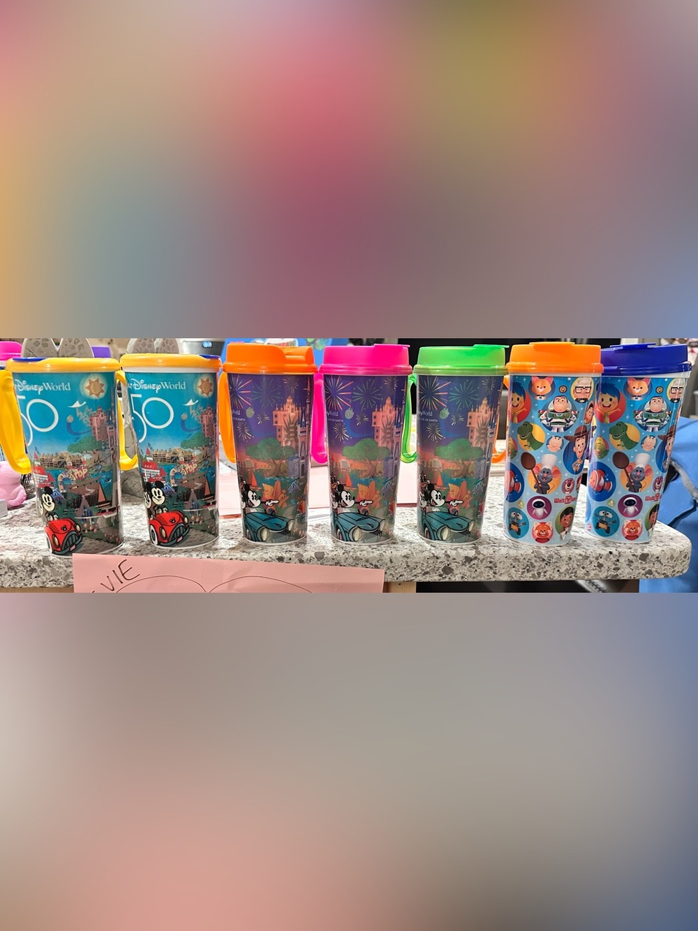 Walt Disney World Resort Refillable Mugs - Set of 7